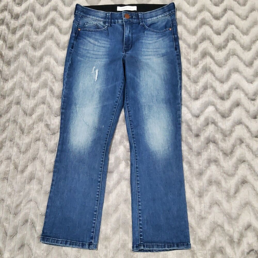Vintage X America Womens Size 10 Slip On Elastic Waist Blue Jeans